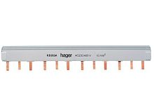 Шина соединительная 3-фазная Hager типа PIN (штырь) 63А 12 мод.(22см) гребенка картинка